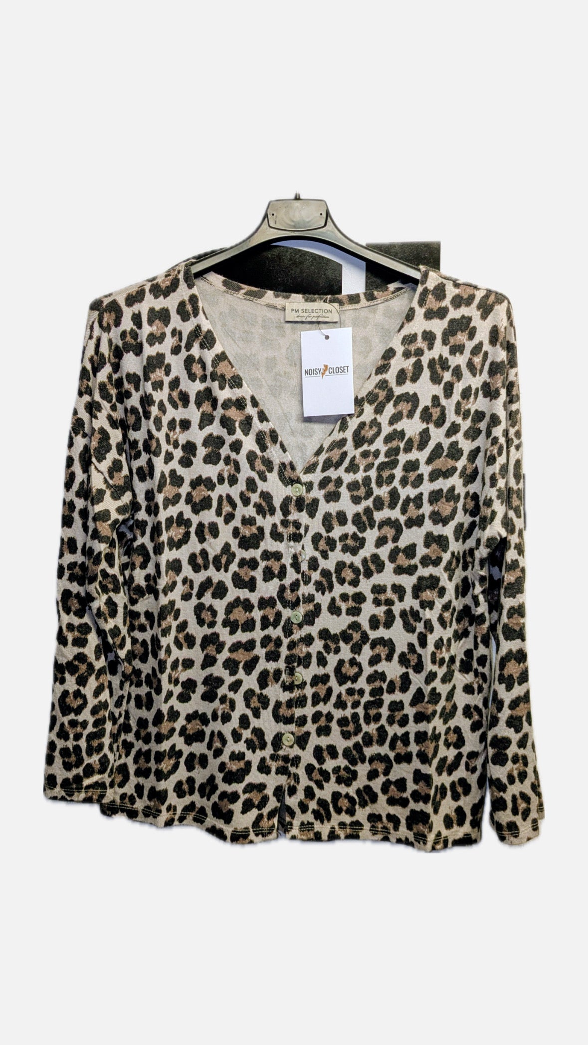 Strickjacke Leo-Beige