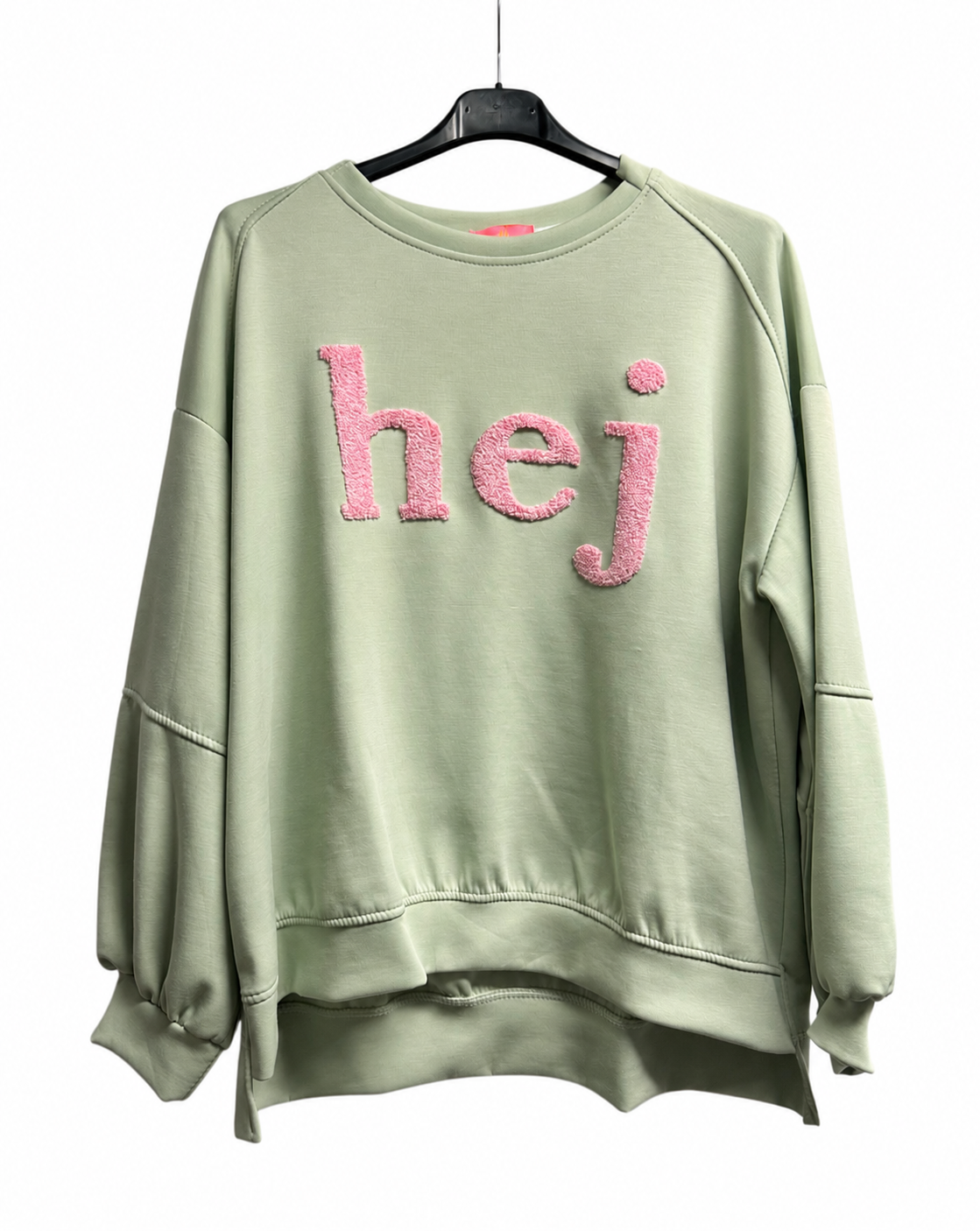 Pullover "hej" - Mint