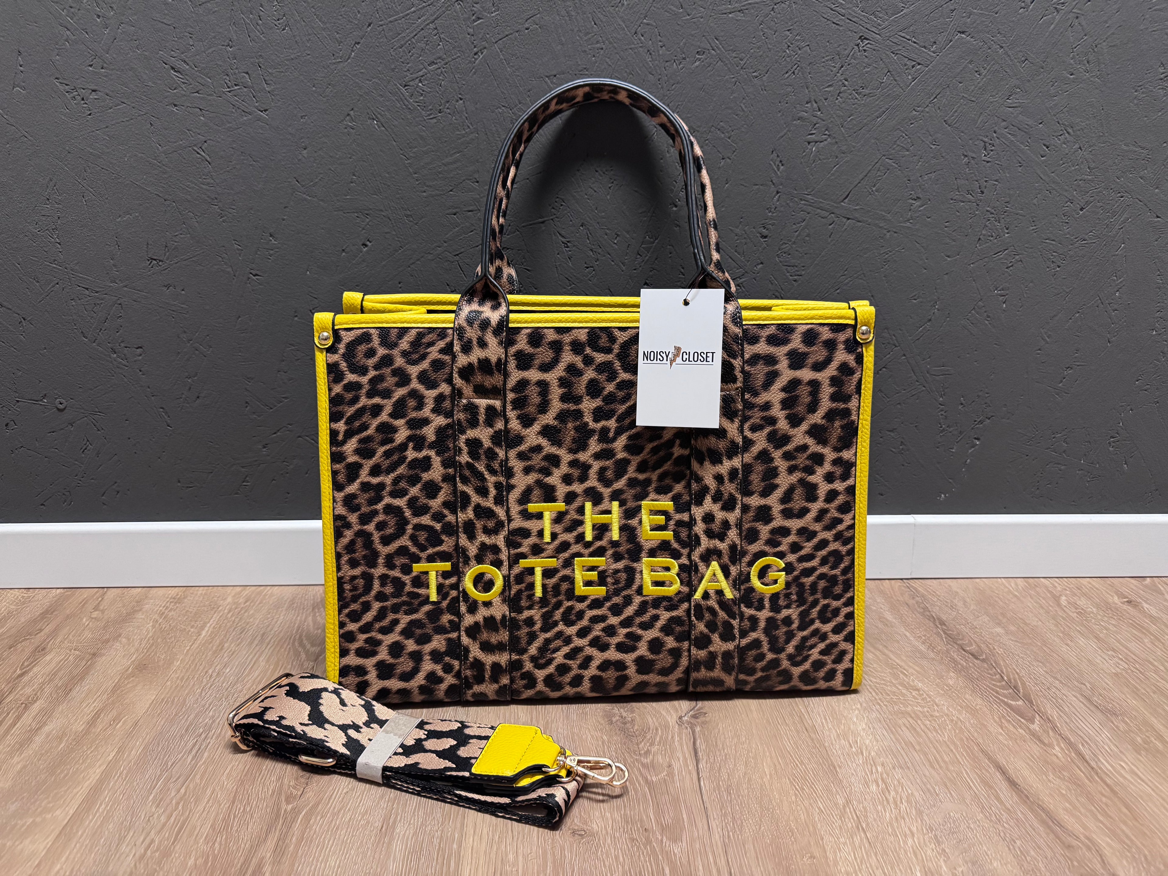 Tote Bag Leoprint Gelb