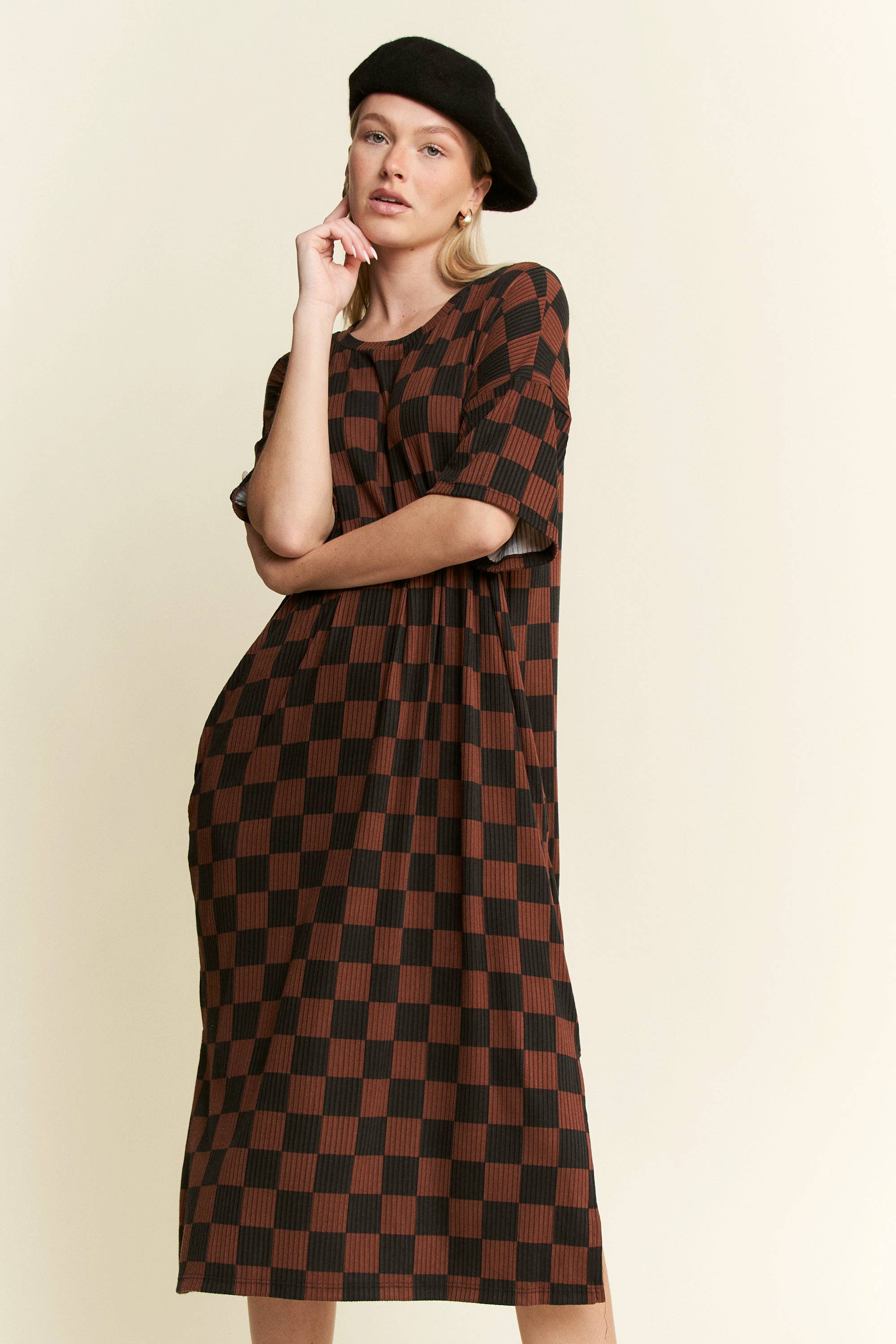 Karo-Midikleid