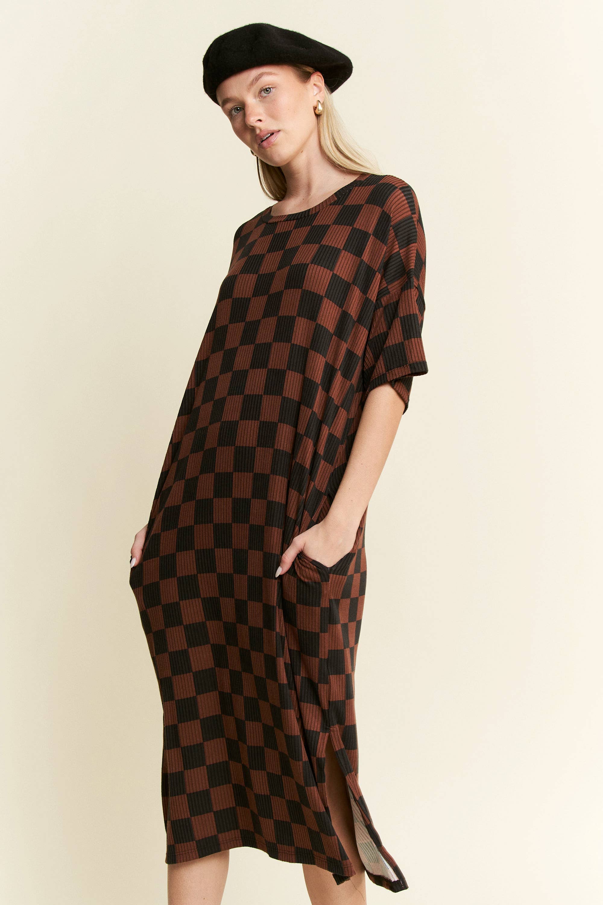 Karo-Midikleid