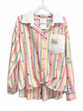 Bluse pastellfarben