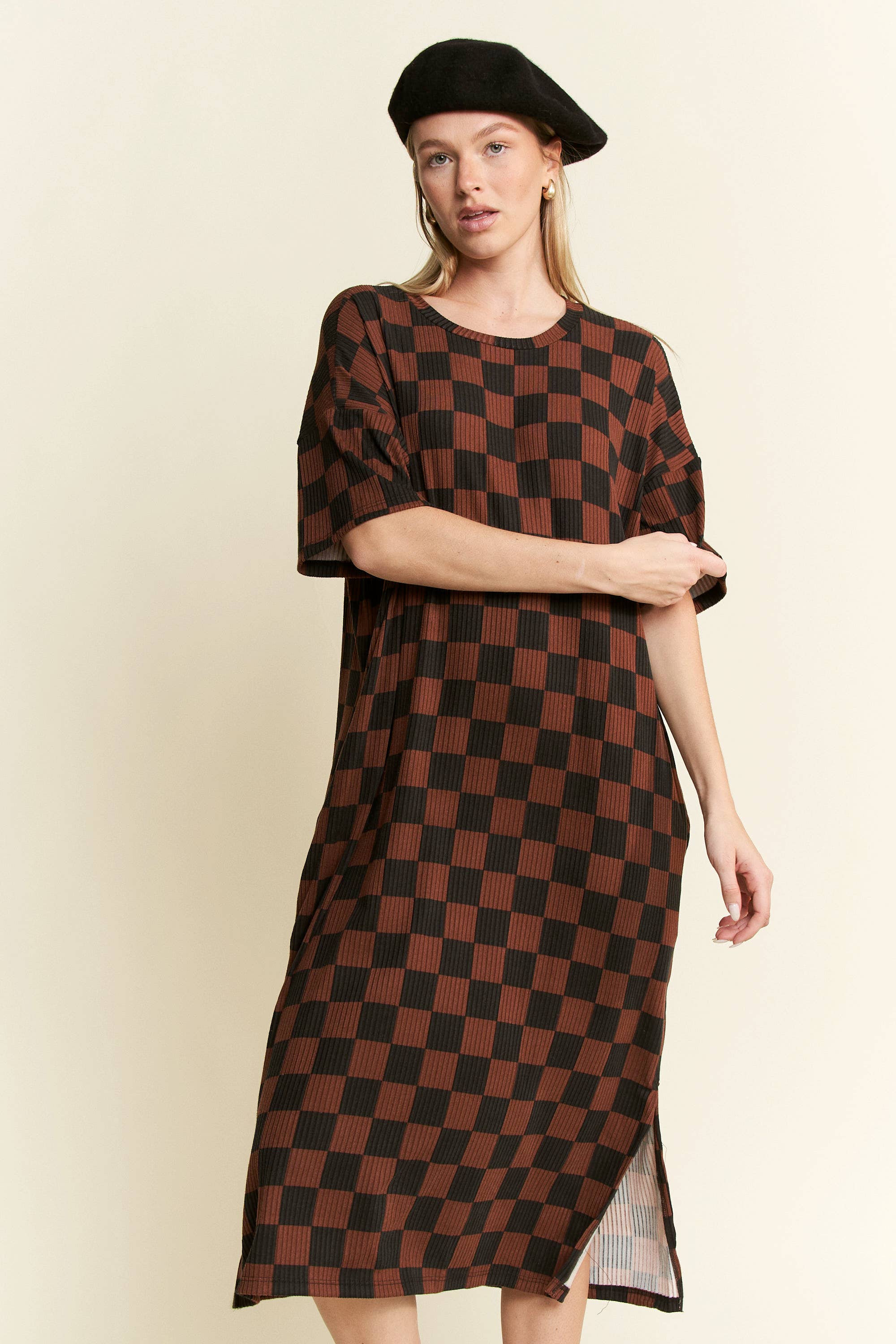 Karo-Midikleid
